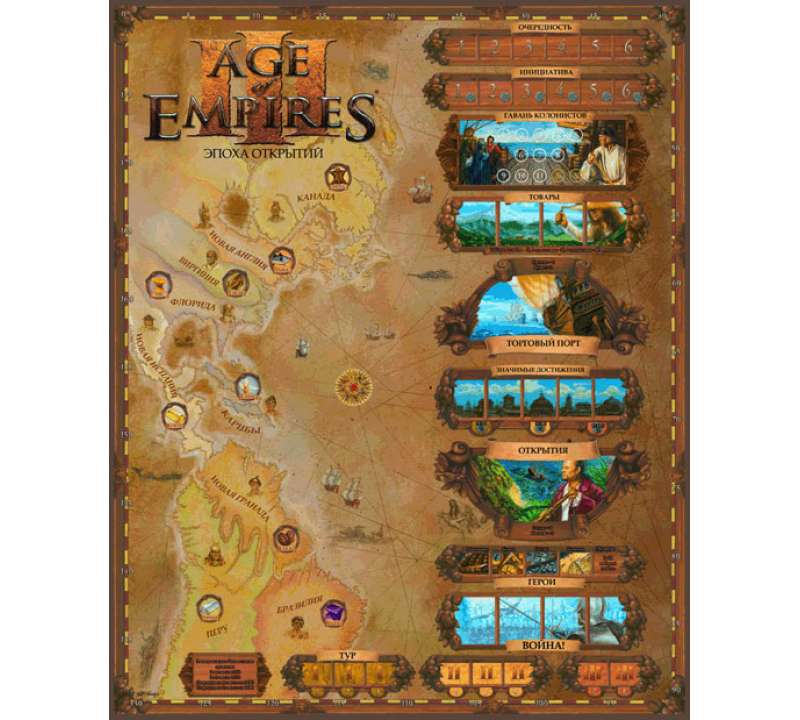 Настольная игра Age of Empires III Эпоха Открытий